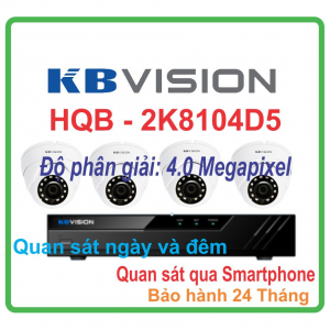 Hệ Thống 4 Camera Khuyến Mãi KBVISION KX-2K8104D5B