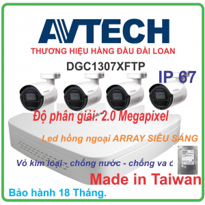 04 CAMERA TRỌN BỘ AVTECH ĐÀI LOAN