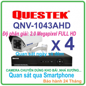 TRỌN BỘ 04 CAMERA QUESTEK QNV 1043AHD